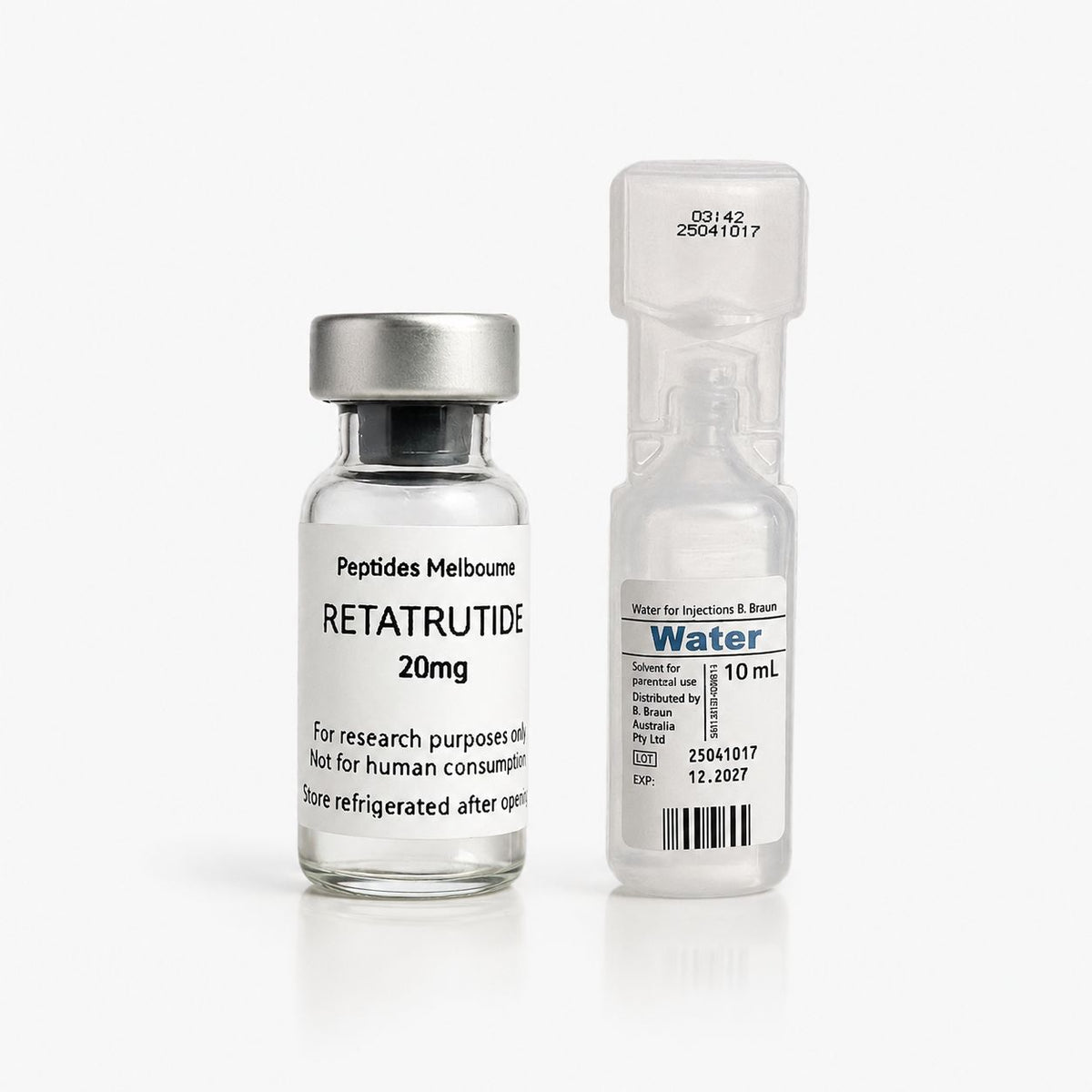 Reta 20mg and Sterile Injection Water 10ml COMBO